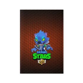 Обложка для паспорта матовая кожа с принтом Brawl stars в городе Новоалтайск, натуральная матовая кожа | размер 19,3 х 13,7 см; прозрачные пластиковые крепления | best leon | brawl stars | акула | бравл старс | леон