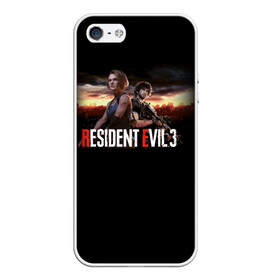 Чехол для iPhone 5/5S матовый с принтом Resident Evil 3 в городе Новоалтайск, Силикон | Область печати: задняя сторона чехла, без боковых панелей | carlos oliveira | jill valentine | nemesis | re 3 | resident evil 3 remake | джил вэлентайн | карлос оливейра | немезида | немезис | обитель зла