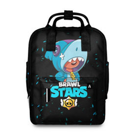 Женский рюкзак 3D с принтом Brawl stars leon shark в городе Новоалтайск, 100% полиэстер | лямки с регулируемой длиной, сверху ручки, чтобы рюкзак нести как сумку. Основное отделение закрывается на молнию, как и внешний карман. Внутри два дополнительных кармана, один из которых закрывается на молнию. По бокам два дополнительных кармашка, куда поместится маленькая бутылочка
 | bea | bib | brawl stars | crow | el brown | leon | max | nita | sally leon | shark | акула | биа | биби | бравл старс | ворон | игра | леон | макс | нита | оборотень | салли леон | сэлли леон | шарк | эл браун