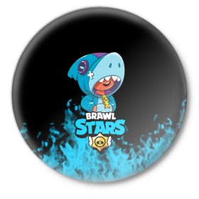 Значок с принтом Brawl stars leon shark в городе Новоалтайск,  металл | круглая форма, металлическая застежка в виде булавки | Тематика изображения на принте: bea | bib | brawl stars | crow | el brown | leon | max | nita | sally leon | shark | акула | биа | биби | бравл старс | ворон | игра | леон | макс | нита | оборотень | салли леон | сэлли леон | шарк | эл браун