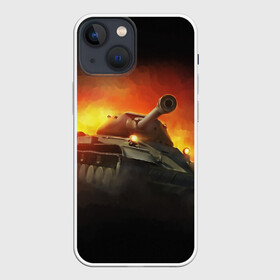 Чехол для iPhone 13 mini с принтом Tank в городе Новоалтайск,  |  | 23 февраля | армия | военная тематика | военная техника | военные | военный | защитник отечества | оружие | праздник | праздник защитника | силовые структуры | танк