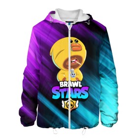 Мужская куртка 3D с принтом BRAWL STARS SALLY LEON в городе Новоалтайск, ткань верха — 100% полиэстер, подклад — флис | прямой крой, подол и капюшон оформлены резинкой с фиксаторами, два кармана без застежек по бокам, один большой потайной карман на груди. Карман на груди застегивается на липучку | bibi | brawl stars | crow | el brown | leon | leon shark | max | sally leon | shark | stars | werewolf | акула | биби | ворон | леон | оборотень