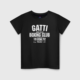 Детская футболка хлопок с принтом Gatti Boxing Club в городе Новоалтайск, 100% хлопок | круглый вырез горловины, полуприлегающий силуэт, длина до линии бедер | arturo gatti | arturo thunder gatti | gatti | thunder | артуро гатти | гатти