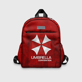 Детский рюкзак 3D с принтом UMBRELLA CORP в городе Новоалтайск, 100% полиэстер | лямки с регулируемой длиной, сверху петелька, чтобы рюкзак можно было повесить на вешалку. Основное отделение закрывается на молнию, как и внешний карман. Внутри дополнительный карман. По бокам два дополнительных кармашка | biohazard | biohazard 7 | crocodile | fang | game | hand | monster | new umbrella | resident evil | resident evil 7 | umbrella | umbrella corp | umbrella corporation | zombie | обитель
