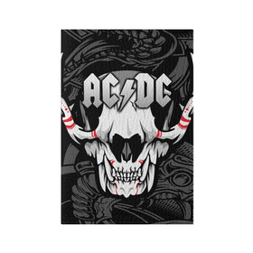 Обложка для паспорта матовая кожа с принтом AC/DC  в городе Новоалтайск, натуральная матовая кожа | размер 19,3 х 13,7 см; прозрачные пластиковые крепления | ac dc | acdc | back in black | columbia | epic | force | guitar | pop | rock | vevo | ангус | блюз | рок | хард | янг