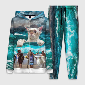 Женский костюм 3D с принтом Морской Кошак в городе Новоалтайск,  |  | cat | mem | mems | вода | волны | кот | котейка | котик | кошак | кошка | мем | мем с котом | мемы | мемы с котом | мокрый кот | море | морской кот | морской кошак | облака | океан | прикол | приколы | тучи | шторм