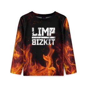 Детский лонгслив 3D с принтом LIMP BIZKIT в городе Новоалтайск, 100% полиэстер | длинные рукава, круглый вырез горловины, полуприлегающий силуэт
 | dj lethal | limp bizkit | rock | джон отто | лимп бизкит | майк смит | музыка | роб уотерс | рок | сэм риверс | терри бальзамо | уэс борланд | фред дёрст