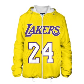Мужская куртка 3D с принтом Kobe Bryant 24 в городе Новоалтайск, ткань верха — 100% полиэстер, подклад — флис | прямой крой, подол и капюшон оформлены резинкой с фиксаторами, два кармана без застежек по бокам, один большой потайной карман на груди. Карман на груди застегивается на липучку | Тематика изображения на принте: 24 | basketball | kobe bryant | lakers | nba