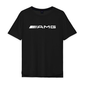 Мужская футболка хлопок Oversize с принтом MERCEDES-BENZ AMG в городе Новоалтайск, 100% хлопок | свободный крой, круглый ворот, “спинка” длиннее передней части | amg | auto | mercedes | sport | авто | автомобиль | автомобильные | амг | бренд | марка | машины | мерседес | спорт