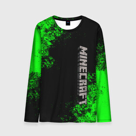 Мужской лонгслив 3D с принтом MINECRAFT в городе Новоалтайск, 100% полиэстер | длинные рукава, круглый вырез горловины, полуприлегающий силуэт | game | minecraft | блоки | игра | квадраты | компьютерная игра | крипер | майнкрафт