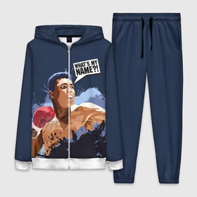 Женский костюм 3D с принтом Whats my NAME в городе Новоалтайск,  |  | ali | muhammad ali | the greatest | али | бокс | мухамед али | мухаммед али