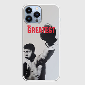 Чехол для iPhone 13 Pro Max с принтом The Greatest в городе Новоалтайск,  |  | Тематика изображения на принте: ali | muhammad ali | the greatest | али | бокс | мухамед али | мухаммед али