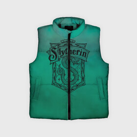 Детский жилет утепленный 3D с принтом Coat of Slytherin в городе Новоалтайск,  |  | Тематика изображения на принте: vdgerir | гарри поттер | гриффиндор | дамблдор | добби | слизерин | хогвартс