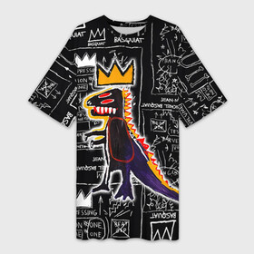 Платье-футболка 3D с принтом Basquiat Dinosaur в городе Новоалтайск,  |  | art | louis vuitton | lv