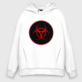 Мужское худи Oversize хлопок с принтом Biohazard в городе Новоалтайск, френч-терри — 70% хлопок, 30% полиэстер. Мягкий теплый начес внутри —100% хлопок | боковые карманы, эластичные манжеты и нижняя кромка, капюшон на магнитной кнопке | Тематика изображения на принте: biohazard | бактерии | бактерия | биологическая опасность | вирус | вирусы | заражение | зараза | заразный | знак | микроб | микробы | опасно | опасность | предупреждение | эпидемия