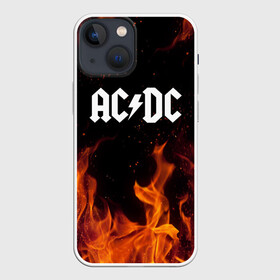 Чехол для iPhone 13 mini с принтом AC DC | АС ДС в городе Новоалтайск,  |  | ac dc | acdc | ангус янг | ас дс | асдс | бон скотт | брайан джонсон | дэйв эванс | клифф уильямс | крис слейд | малькольм янг | стиви янг | фил радд | эксл роуз