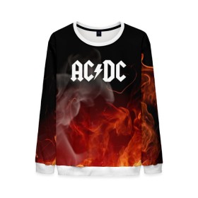 Мужской свитшот 3D с принтом AC DC в городе Новоалтайск, 100% полиэстер с мягким внутренним слоем | круглый вырез горловины, мягкая резинка на манжетах и поясе, свободная посадка по фигуре | ac dc | acdc | ангус янг | ас дс | асдс | бон скотт | брайан джонсон | дэйв эванс | клифф уильямс | крис слейд | малькольм янг | стиви янг | фил радд | эксл роуз