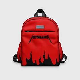 Детский рюкзак 3D с принтом METALLICA в городе Новоалтайск, 100% полиэстер | лямки с регулируемой длиной, сверху петелька, чтобы рюкзак можно было повесить на вешалку. Основное отделение закрывается на молнию, как и внешний карман. Внутри дополнительный карман. По бокам два дополнительных кармашка | Тематика изображения на принте: metallica | джеймс хэтфилд | джейсон ньюстед | дэйв мастейн | кирк хэмметт | клифф бёртон | ларс ульрих | металлика | роберт трухильо