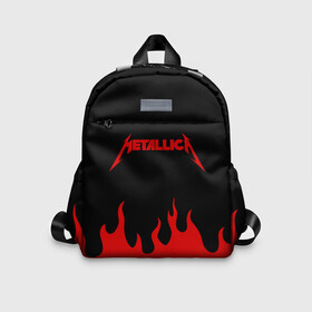 Детский рюкзак 3D с принтом METALLICA в городе Новоалтайск, 100% полиэстер | лямки с регулируемой длиной, сверху петелька, чтобы рюкзак можно было повесить на вешалку. Основное отделение закрывается на молнию, как и внешний карман. Внутри дополнительный карман. По бокам два дополнительных кармашка | Тематика изображения на принте: metallica | джеймс хэтфилд | джейсон ньюстед | дэйв мастейн | кирк хэмметт | клифф бёртон | ларс ульрих | металлика | роберт трухильо