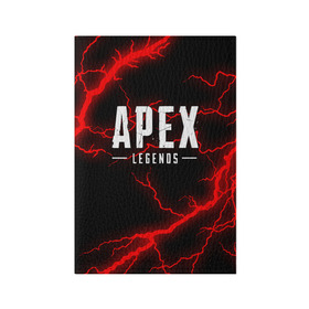 Обложка для паспорта матовая кожа с принтом APEX LEGENDS в городе Новоалтайск, натуральная матовая кожа | размер 19,3 х 13,7 см; прозрачные пластиковые крепления | apex | apex legends | battle | battle royal | bloodhound | titanfall | wraith | апекс | апекс легендс | батл рояль | битва | война | каустик | королевская битва