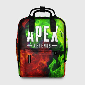 Женский рюкзак 3D с принтом APEX LEGENDS в городе Новоалтайск, 100% полиэстер | лямки с регулируемой длиной, сверху ручки, чтобы рюкзак нести как сумку. Основное отделение закрывается на молнию, как и внешний карман. Внутри два дополнительных кармана, один из которых закрывается на молнию. По бокам два дополнительных кармашка, куда поместится маленькая бутылочка
 | apex | apex legends | battle | battle royal | bloodhound | titanfall | wraith | апекс | апекс легендс | батл рояль | битва | война | каустик | королевская битва