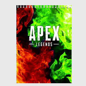Скетчбук с принтом APEX LEGENDS в городе Новоалтайск, 100% бумага
 | 48 листов, плотность листов — 100 г/м2, плотность картонной обложки — 250 г/м2. Листы скреплены сверху удобной пружинной спиралью | apex | apex legends | battle | battle royal | bloodhound | titanfall | wraith | апекс | апекс легендс | батл рояль | битва | война | каустик | королевская битва