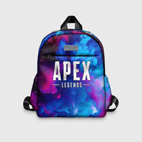 Детский рюкзак 3D с принтом APEX LEGENDS  в городе Новоалтайск, 100% полиэстер | лямки с регулируемой длиной, сверху петелька, чтобы рюкзак можно было повесить на вешалку. Основное отделение закрывается на молнию, как и внешний карман. Внутри дополнительный карман. По бокам два дополнительных кармашка | apex | apex legends | battle | battle royal | bloodhound | titanfall | wraith | апекс | апекс легендс | батл рояль | битва | война | каустик | королевская битва