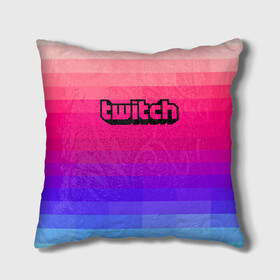 Подушка 3D с принтом TWITCH в городе Новоалтайск, наволочка – 100% полиэстер, наполнитель – холлофайбер (легкий наполнитель, не вызывает аллергию). | состоит из подушки и наволочки. Наволочка на молнии, легко снимается для стирки | game | gamer | logo | trend | twitch | twitties | игры | логотип | мода | надписи | стрим | твитч | тренд
