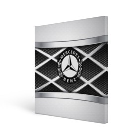 Холст квадратный с принтом MERCEDES-BENZ в городе Новоалтайск, 100% ПВХ |  | amg | auto | bmw | honda | jdm | mercedes | nissan | porsche | racing | sport | toyota | автомобил | автомобильные | киа | лексус | марка | машины | митсубиси | ниссан | порше | спорт | субару | тесла | тойота | хонда