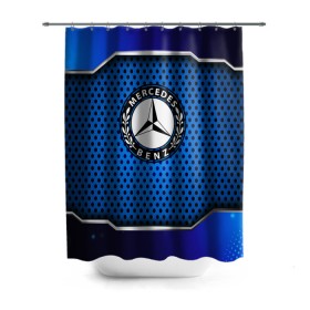 Штора 3D для ванной с принтом MERCEDES-BENZ в городе Новоалтайск, 100% полиэстер | плотность материала — 100 г/м2. Стандартный размер — 146 см х 180 см. По верхнему краю — пластиковые люверсы для креплений. В комплекте 10 пластиковых колец | amg | auto | bmw | honda | jdm | mercedes | nissan | porsche | racing | sport | toyota | автомобил | автомобильные | киа | лексус | марка | машины | митсубиси | ниссан | порше | спорт | субару | тесла | тойота | хонда