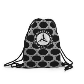 Рюкзак-мешок 3D с принтом MERCEDES-BENZ в городе Новоалтайск, 100% полиэстер | плотность ткани — 200 г/м2, размер — 35 х 45 см; лямки — толстые шнурки, застежка на шнуровке, без карманов и подкладки | Тематика изображения на принте: amg | auto | bmw | honda | jdm | mercedes | nissan | porsche | racing | sport | toyota | автомобил | автомобильные | киа | лексус | марка | машины | митсубиси | ниссан | порше | спорт | субару | тесла | тойота | хонда