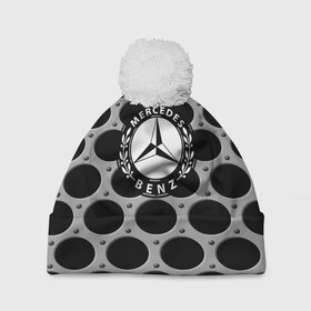 Шапка 3D c помпоном с принтом MERCEDES-BENZ в городе Новоалтайск, 100% полиэстер | универсальный размер, печать по всей поверхности изделия | Тематика изображения на принте: amg | auto | bmw | honda | jdm | mercedes | nissan | porsche | racing | sport | toyota | автомобил | автомобильные | киа | лексус | марка | машины | митсубиси | ниссан | порше | спорт | субару | тесла | тойота | хонда