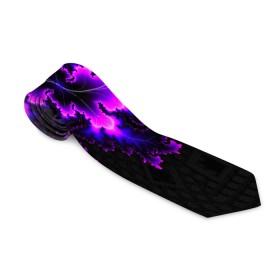 Галстук 3D с принтом NEON Liquid в городе Новоалтайск, 100% полиэстер | Длина 148 см; Плотность 150-180 г/м2 | abstract | abstraction | texture | абстракция | геометрия | иллюзия | обман зрения | оптический узор | текстура