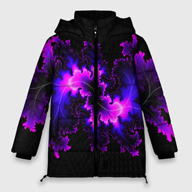 Женская зимняя куртка 3D с принтом NEON Liquid в городе Новоалтайск, верх — 100% полиэстер; подкладка — 100% полиэстер; утеплитель — 100% полиэстер | длина ниже бедра, силуэт Оверсайз. Есть воротник-стойка, отстегивающийся капюшон и ветрозащитная планка. 

Боковые карманы с листочкой на кнопках и внутренний карман на молнии | abstract | abstraction | texture | абстракция | геометрия | иллюзия | обман зрения | оптический узор | текстура