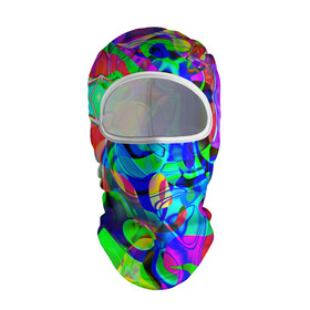 Балаклава 3D с принтом НЕОНОВЫЕ КРАСКИ в городе Новоалтайск, 100% полиэстер, ткань с особыми свойствами — Activecool | плотность 150–180 г/м2; хорошо тянется, но при этом сохраняет форму. Закрывает шею, вокруг отверстия для глаз кайма. Единый размер | abstract | abstraction | texture | абстракция | геометрия | иллюзия | обман зрения | оптический узор | текстура