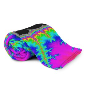 Плед 3D с принтом NEON PSY в городе Новоалтайск, 100% полиэстер | закругленные углы, все края обработаны. Ткань не мнется и не растягивается | abstract | abstraction | texture | абстракция | геометрия | иллюзия | обман зрения | оптический узор | текстура