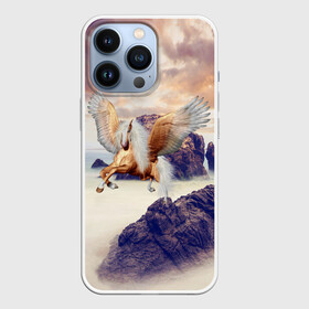 Чехол для iPhone 13 Pro с принтом Sea Sunset Horse в городе Новоалтайск,  |  | вечернее небо | закат | конь | крылатый | крылья | легенды | летающий | лошадь | мистический | мифология | мифы | море | морской | облака | облачность | пегас | плед | погода | подушка | скалы | сумка