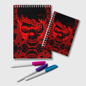 Блокнот с принтом Judas Priest в городе Новоалтайск, 100% бумага | 48 листов, плотность листов — 60 г/м2, плотность картонной обложки — 250 г/м2. Листы скреплены удобной пружинной спиралью. Цвет линий — светло-серый
 | Тематика изображения на принте: breaking the law | judas priest | live | painkiller | гленн типтон | грув | метал | роб хэлфорд | рок | тим оуэнс | хард | хеви