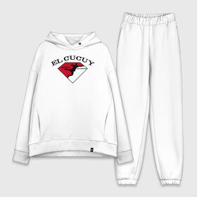 Женский костюм хлопок Oversize с принтом El Cucuy (на спине) в городе Новоалтайск,  |  | champ | el cucuy | ferguson | goin diamond | mma | tony | ufc | бабай. бабайка | бокс | борьба | джиу джитсу | тони | фергюсон | чемпион | эль кукуй