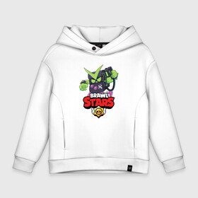 Детское худи Oversize хлопок с принтом BRAWL STARS VIRUS 8 BIT в городе Новоалтайск, френч-терри — 70% хлопок, 30% полиэстер. Мягкий теплый начес внутри —100% хлопок | боковые карманы, эластичные манжеты и нижняя кромка, капюшон на магнитной кнопке | 8 bit | 8 бит | bibi | brawl stars | crow | el brown | leon | leon shark | max | mr.p | sally leon | shark | stars | virus | werewolf | акула | биби | вирус | ворон | леон | оборотень | пингвин