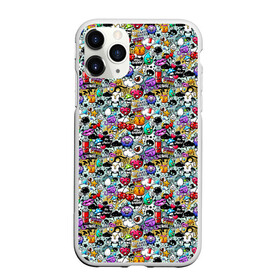 Чехол для iPhone 11 Pro матовый с принтом Stickerboom в городе Новоалтайск, Силикон |  | Тематика изображения на принте: art | bomb | graffiti | hearts | monsters | stars | stickerboom | stickers | texture | арт | бомба | вишня | граффити | звезды | монстры | мороженое | сердечки | стикербум | стикеры | текстура