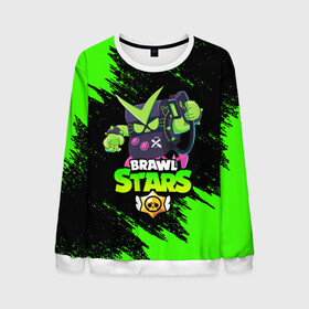 Мужской свитшот 3D с принтом BRAWL STARS VIRUS 8-BIT в городе Новоалтайск, 100% полиэстер с мягким внутренним слоем | круглый вырез горловины, мягкая резинка на манжетах и поясе, свободная посадка по фигуре | 8 bit | 8 бит | bibi | brawl stars | crow | el brown | leon | leon shark | max | mr.p | sally leon | shark | stars | virus | werewolf | акула | биби | вирус | ворон | леон | оборотень | пингвин