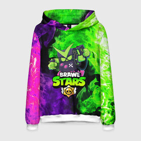 Мужская толстовка 3D с принтом BRAWL STARS VIRUS 8-BIT в городе Новоалтайск, 100% полиэстер | двухслойный капюшон со шнурком для регулировки, мягкие манжеты на рукавах и по низу толстовки, спереди карман-кенгуру с мягким внутренним слоем. | 8 bit | 8 бит | bibi | brawl stars | crow | el brown | leon | leon shark | max | mr.p | sally leon | shark | stars | virus | werewolf | акула | биби | вирус | ворон | леон | оборотень | пингвин