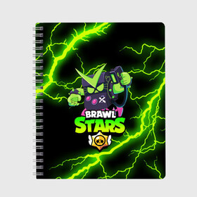 Тетрадь с принтом BRAWL STARS VIRUS 8-BIT в городе Новоалтайск, 100% бумага | 48 листов, плотность листов — 60 г/м2, плотность картонной обложки — 250 г/м2. Листы скреплены сбоку удобной пружинной спиралью. Уголки страниц и обложки скругленные. Цвет линий — светло-серый
 | 8 bit | 8 бит | bibi | brawl stars | crow | el brown | leon | leon shark | max | mr.p | sally leon | shark | stars | virus | werewolf | акула | биби | вирус | ворон | леон | оборотень | пингвин