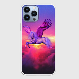 Чехол для iPhone 13 Pro Max с принтом Dusk Sky Horse в городе Новоалтайск,  |  | высота | закат | конь | крылья | легенды | летать | летающий | лошадь | мистический | мифология | мифы | небесный | небо | облака | облач | пегас | плед | подушка | полет | пурпурный | сумерки | сумка