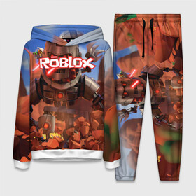 Женский костюм 3D (с толстовкой) с принтом ROBLOX в городе Новоалтайск,  |  | game | gamer | logo | minecraft | roblox | simulator | игра | конструктор | лого | майнкрафт | симулятор | строительство | фигура