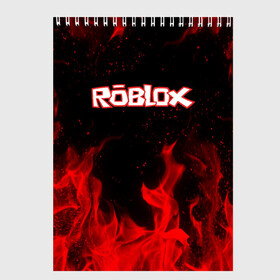 Скетчбук с принтом ROBLOX в городе Новоалтайск, 100% бумага
 | 48 листов, плотность листов — 100 г/м2, плотность картонной обложки — 250 г/м2. Листы скреплены сверху удобной пружинной спиралью | game | gamer | logo | minecraft | roblox | simulator | игра | конструктор | лого | майнкрафт | симулятор | строительство | фигура