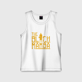 Детская майка хлопок с принтом The Black Mamba в городе Новоалтайск,  |  | basketball | black | bryant | game | james | kobe | kobebryant | lakers | lebron | los angeles | mamba | nba | rip | slam dunk | баскетбол | баскетболист | брайант | браянт | джеймс | игрок | коби | леброн | лейкерс | лос анджеле