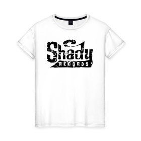 Женская футболка хлопок с принтом Eminem Slim Shady в городе Новоалтайск, 100% хлопок | прямой крой, круглый вырез горловины, длина до линии бедер, слегка спущенное плечо | beat | eminem | hip hop | hiphop | marshall | mm | music | nigga | radio | rap | record | records | shady | slim | underground | запись | звук | музыка | радио | рекорд | рекордс | рэп | слим | талант | хип хоп | хипхоп | эминем