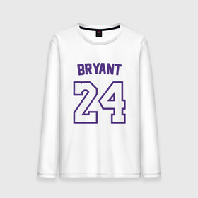 Мужской лонгслив хлопок с принтом Bryant 24 в городе Новоалтайск, 100% хлопок |  | basketball | black | bryant | game | james | kobe | kobebryant | lakers | lebron | los angeles | mamba | nba | rip | slam dunk | баскетбол | баскетболист | брайант | браянт | джеймс | игрок | коби | леброн | лейкерс | лос анджеле